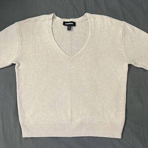 Express, baby pink, sweater.